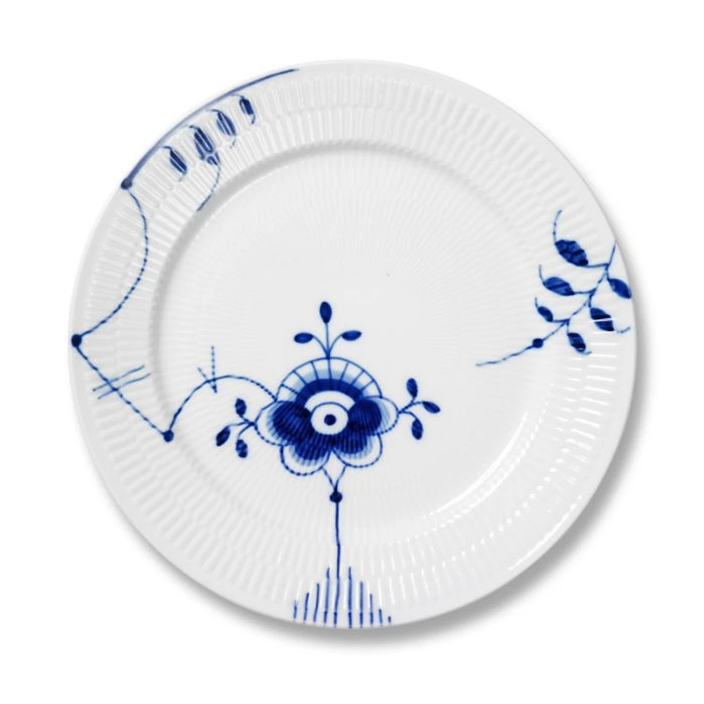 "Blue Fluted Mega" Dinner Plate #6