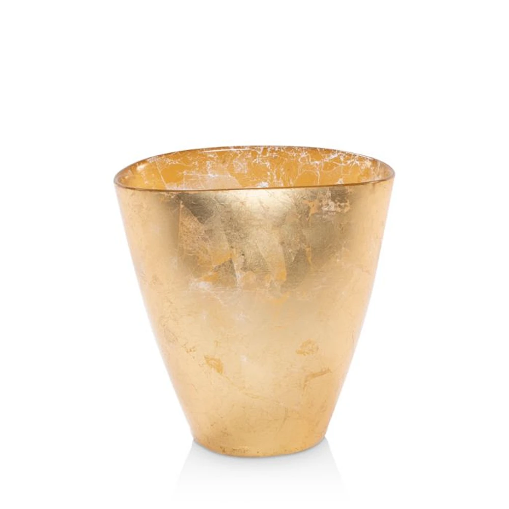 Moon Glass Leaf Small Vase