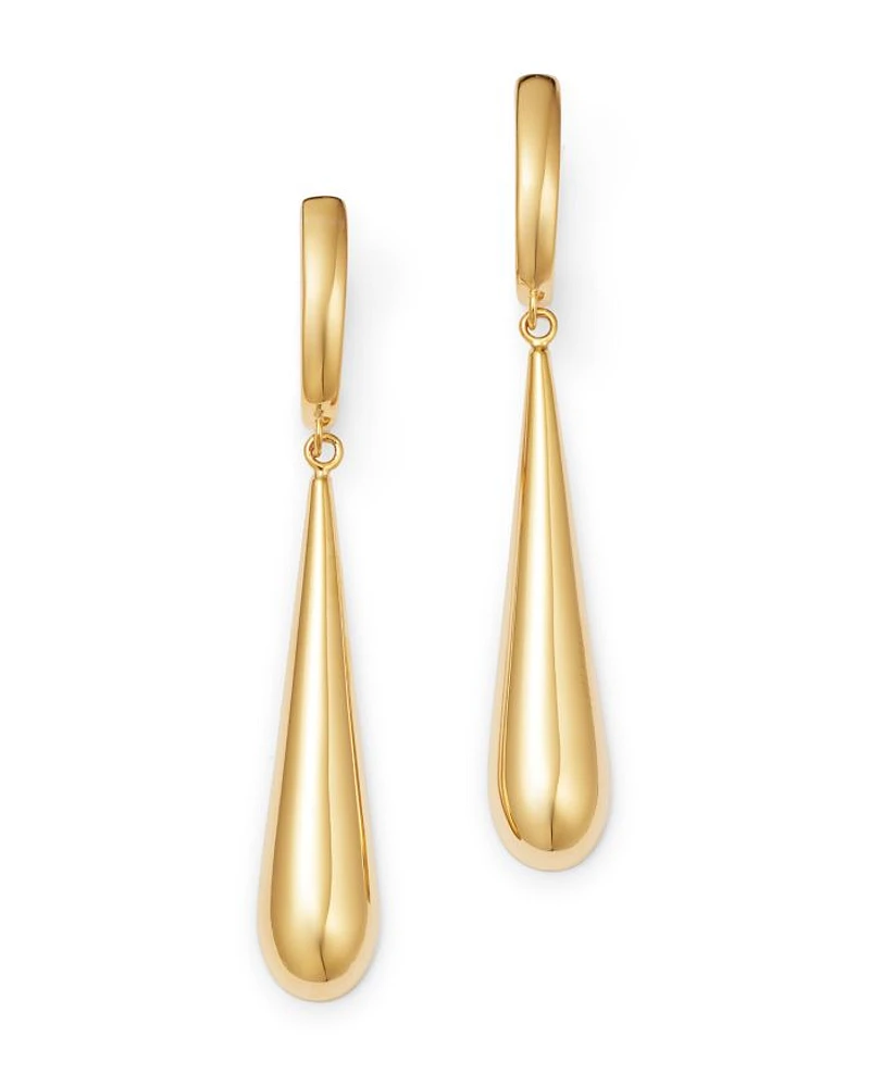 Teardrop Cuff Earrings in 14K Yellow Gold