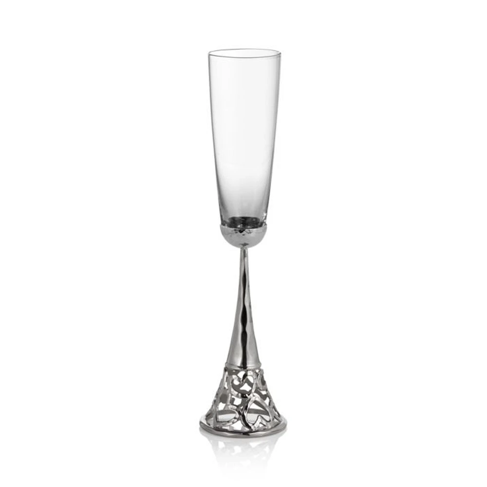 Heart Toasting Flutes, Set of 2