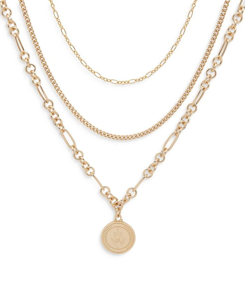Multi-Strand Pendant Necklace, 18"