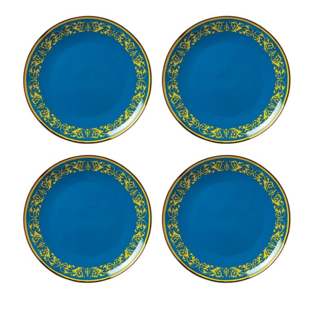 LX Remix Blue Accent Plate, Set of 4