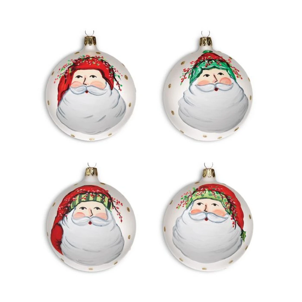 Old St. Nick Assorted Ornaments, Set of 4