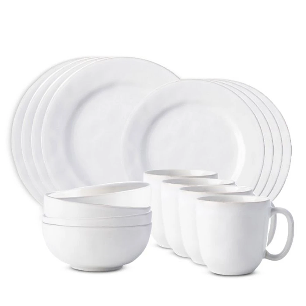 Puro Whitewash 16 Piece Dinnerware Set