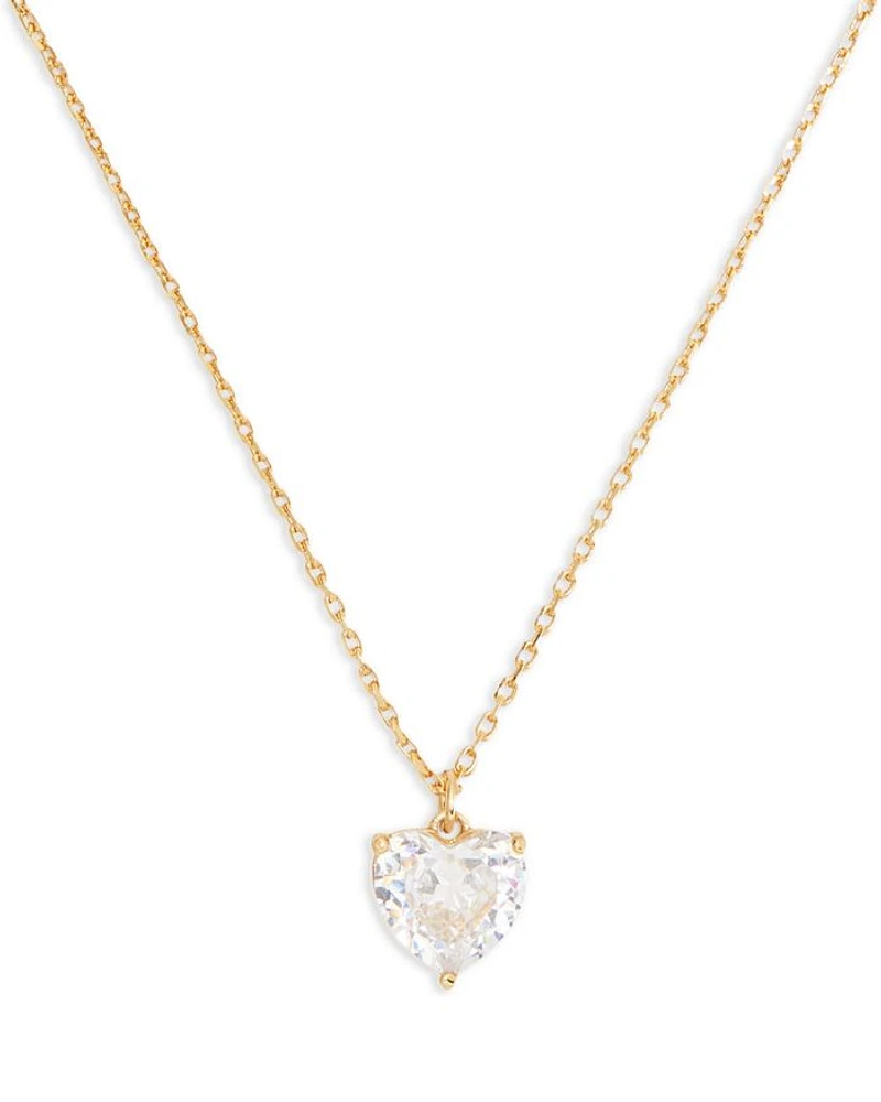 My Love April Birthstone Heart Pendant Necklace, 16"-19"