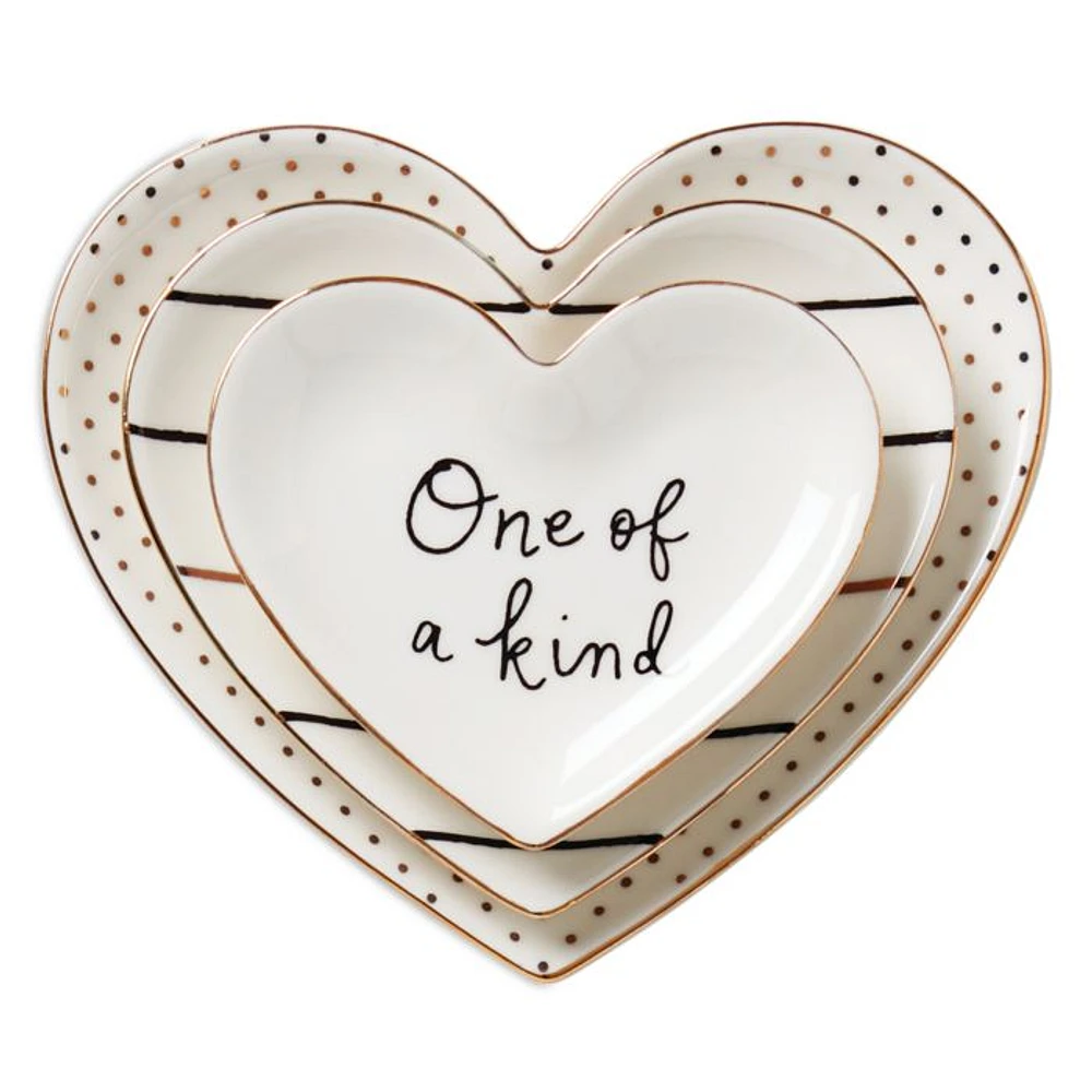 3 Piece Catch All Heart Dishes
