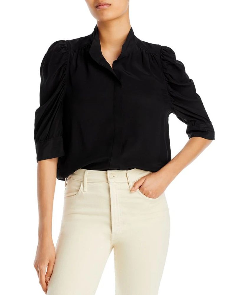 Gillian Puffed Shoulder Blouse