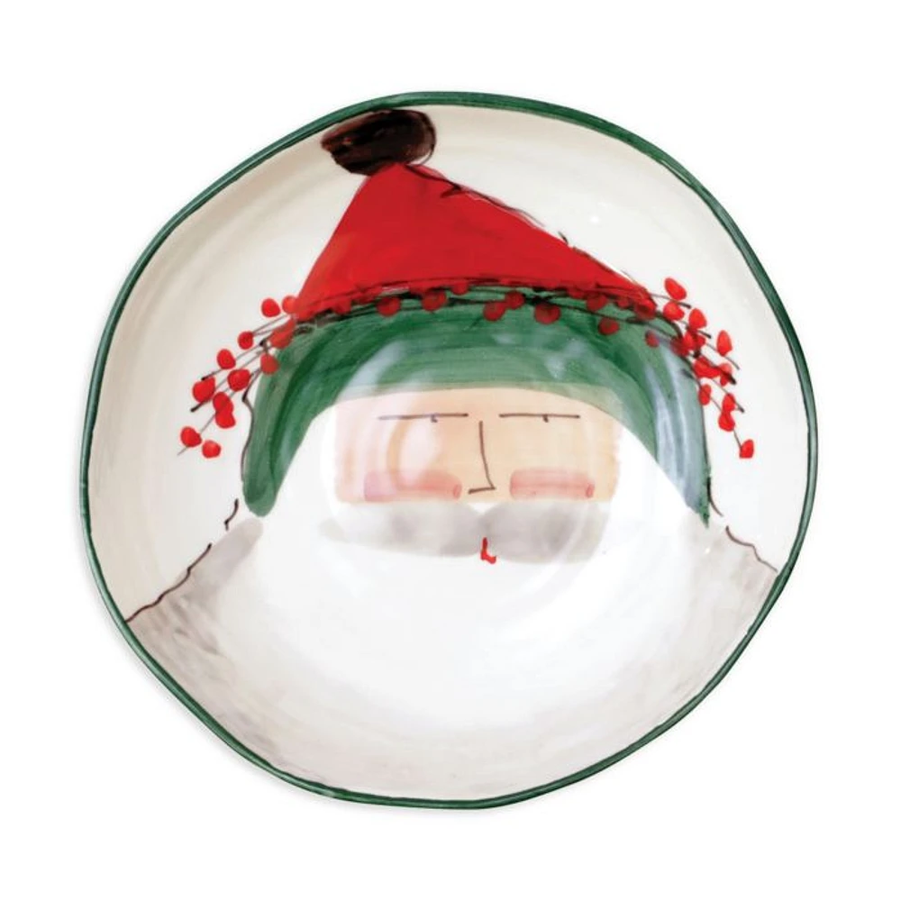 Old St. Nick Green Hat Pasta Bowl