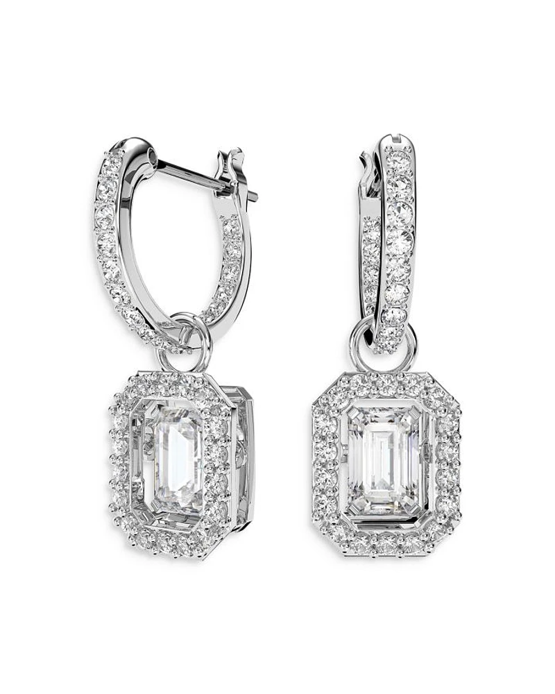 Una Huggie Hoop Drop Earrings