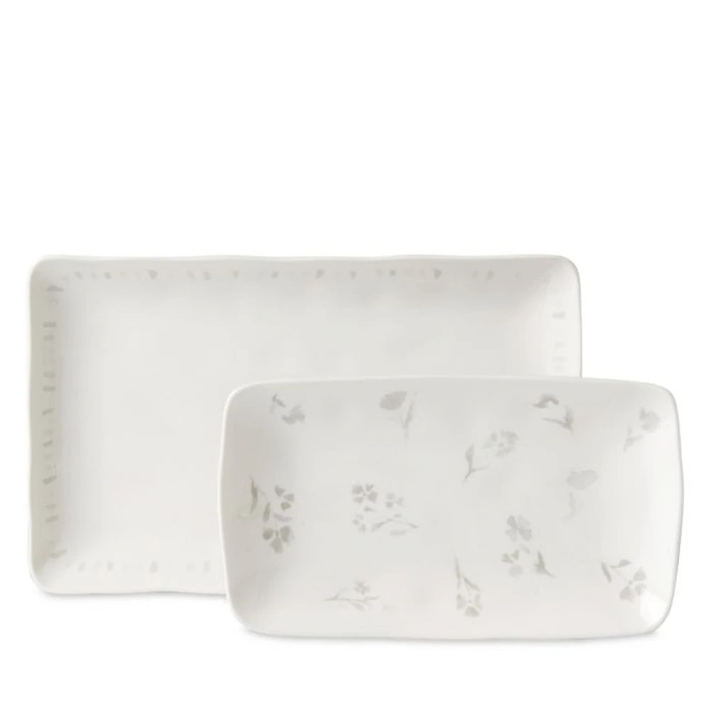 Oyster Bay Nesting Serving Platters, 2-Piece Set