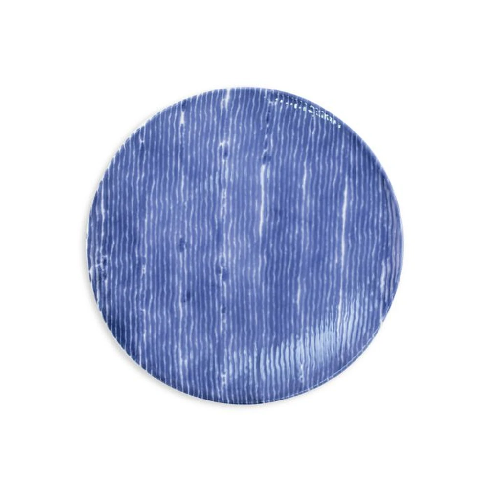 Santorini Striped Salad Plate