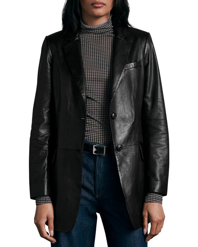 Charles Leather Blazer