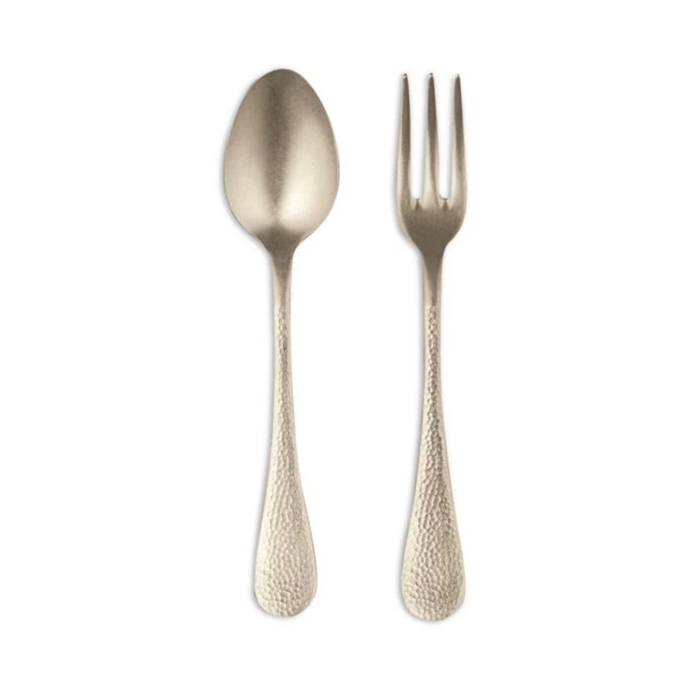 2 Piece Gold Serving Set