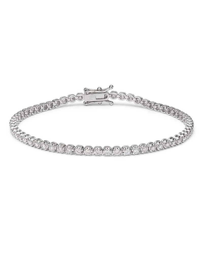 Certified Colorless Diamond Tennis Bracelet Collection 14K White Gold, 2.0-10.0 tcw