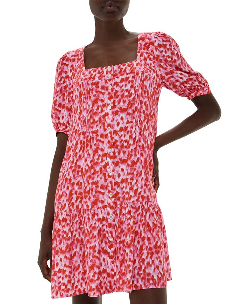 Blurred Animal Flippy Dress
