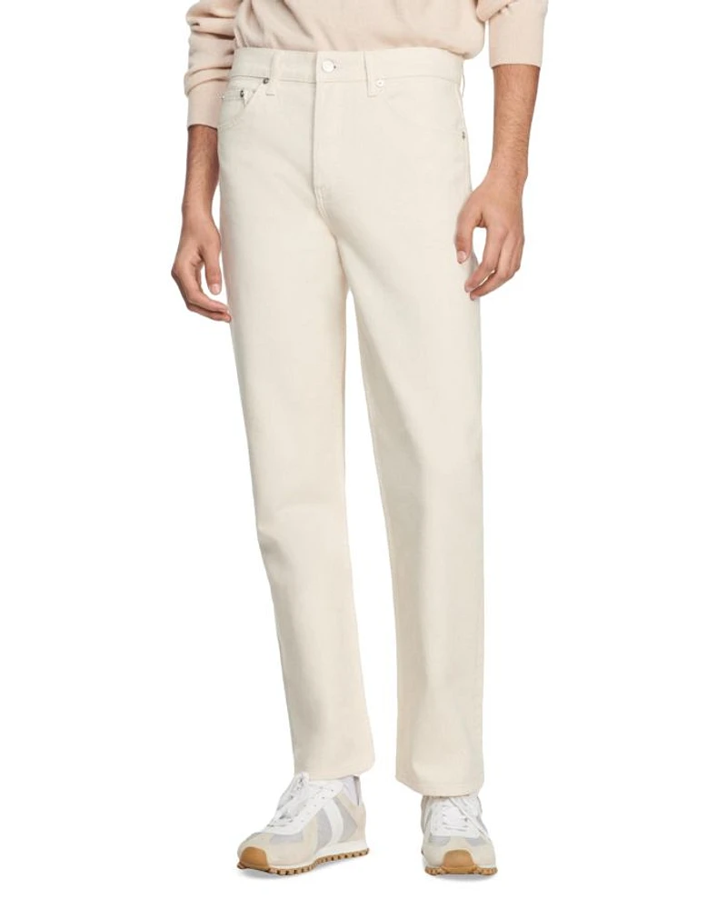 Straight Leg Jeans Ecru