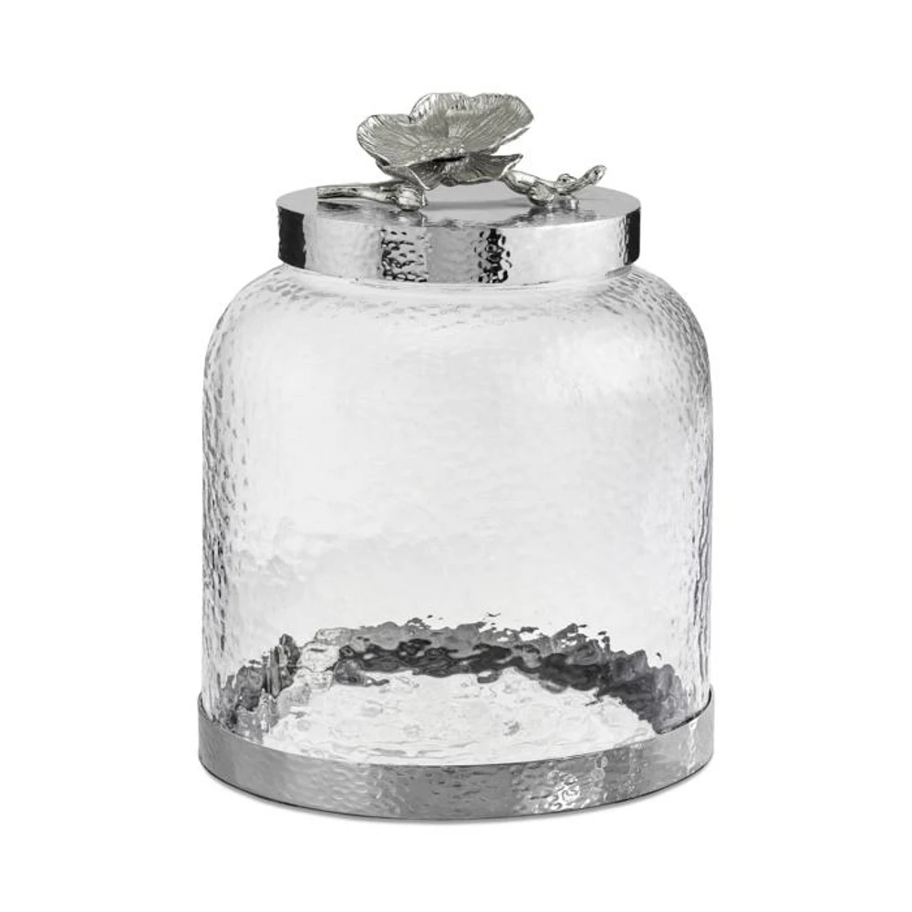 White Orchid Cookie Jar