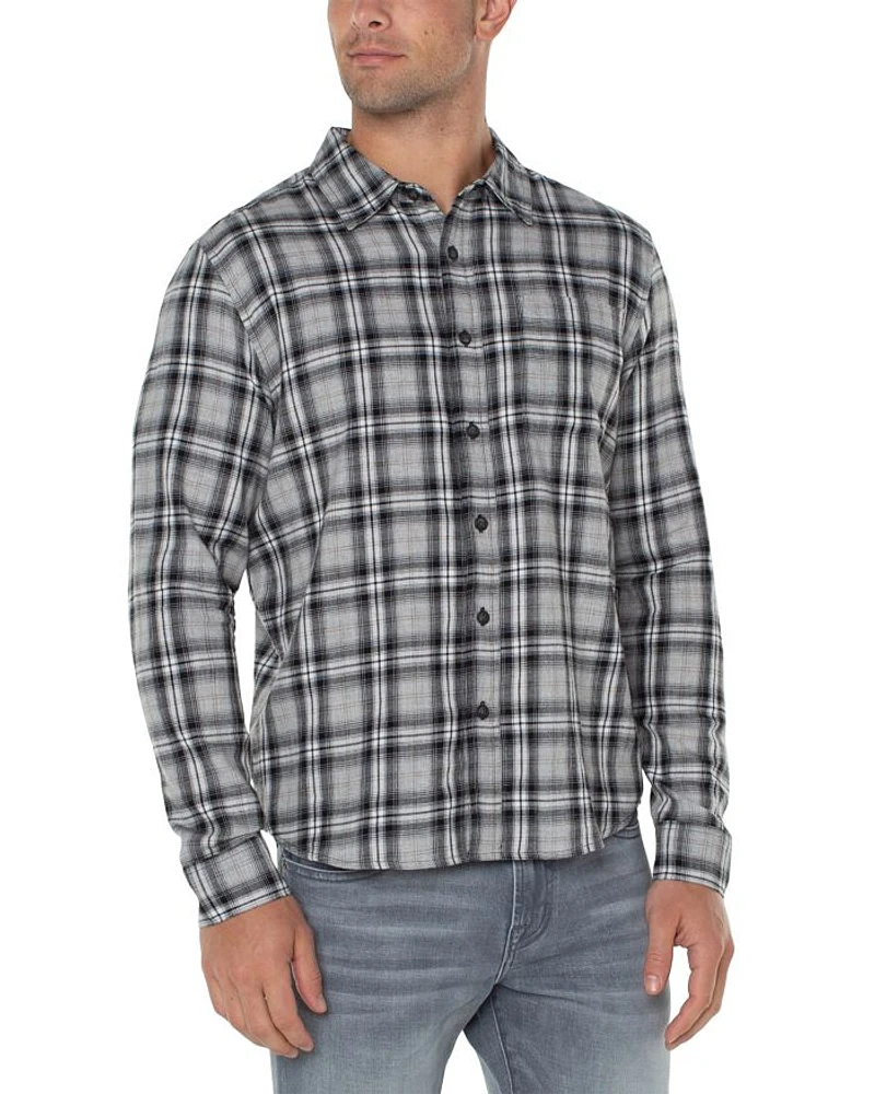 Button Front Long Sleeve Shirt