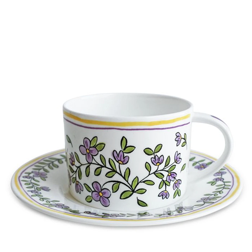 Molly Hatch Forget Me Not Cup and Saucer