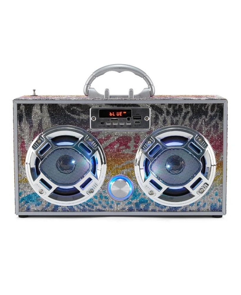 Bluetooth FM Radio with LED Speakers Boombox