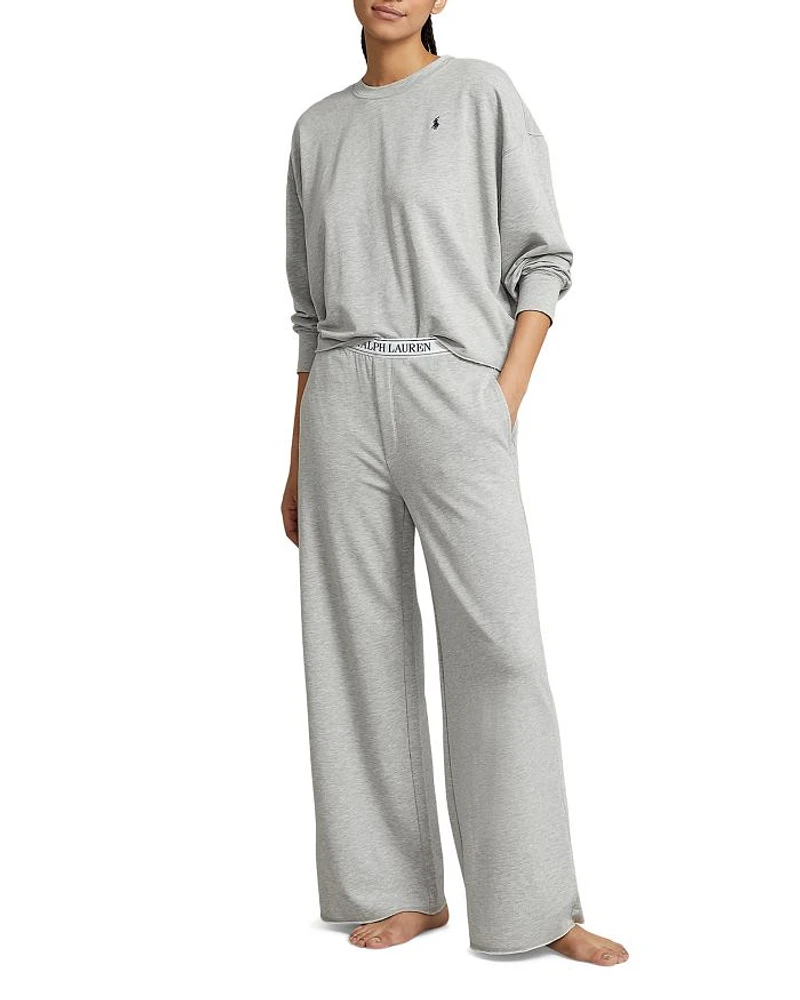Sweatshirt & Wide Leg Pants Set
