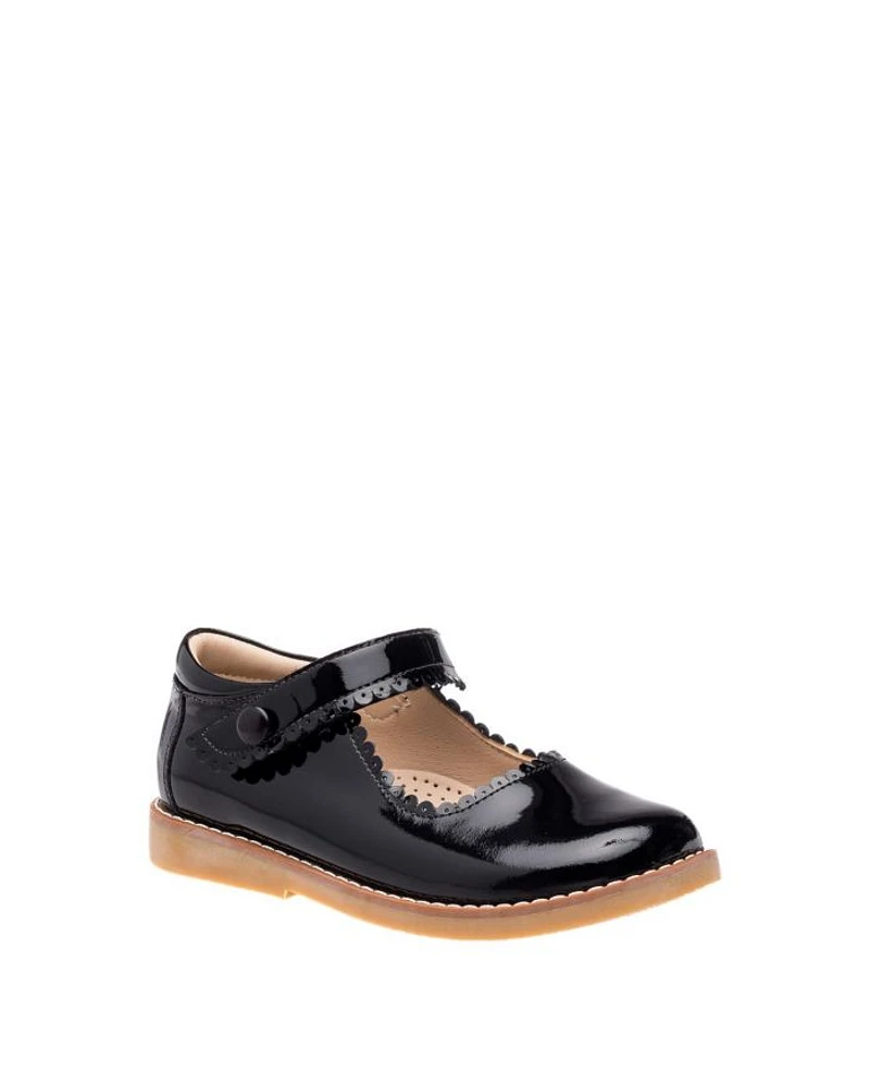 Unisex Scalloped Edge Mary Jane
