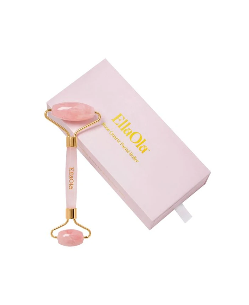 Rose Quartz De-Puffing Facial Roller