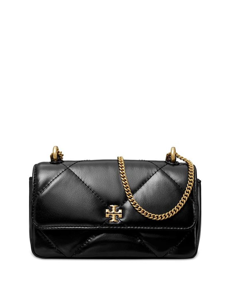 Mini Kira Diamond Quilted Leather Flap Bag