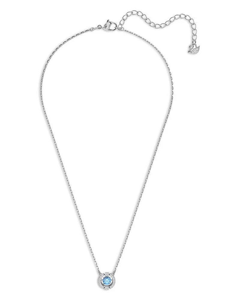 Una Pavé Pendant Necklace, 15-17"