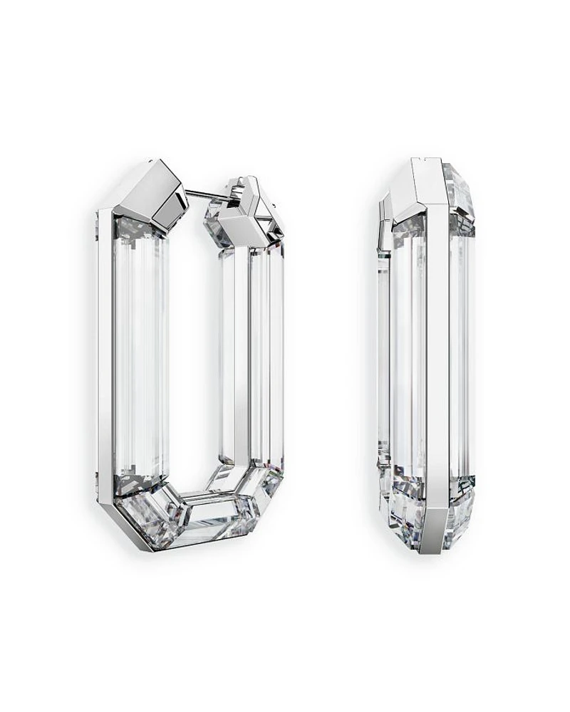 Lucent Crystal Hoop Earrings