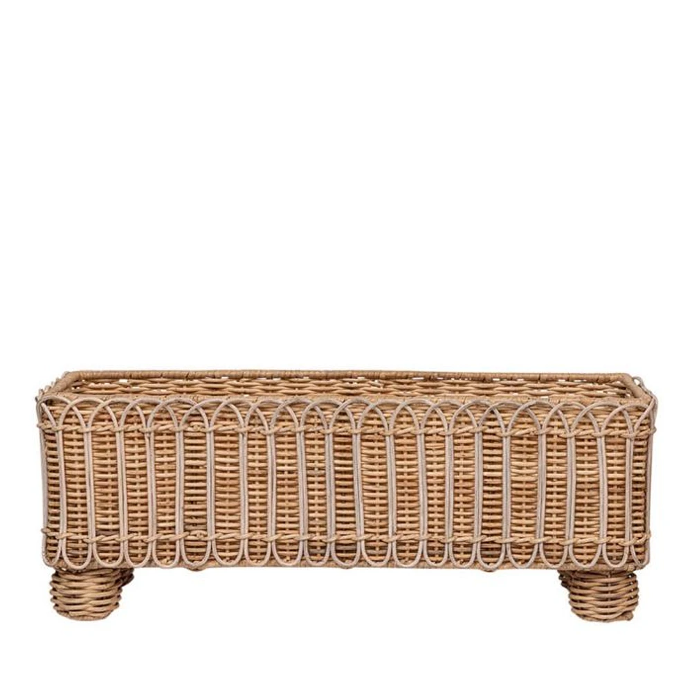 Provence Rattan Rectangular Planter