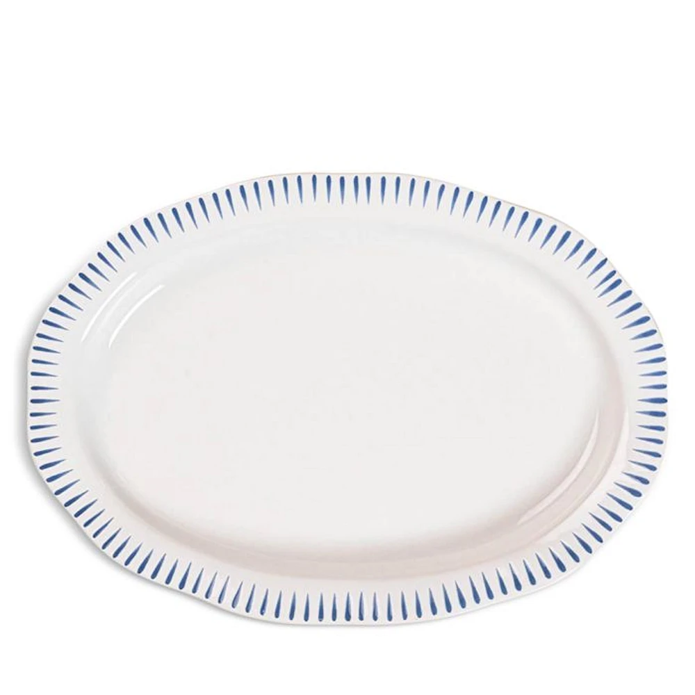 Sitio Stripe 17" Serving Platter