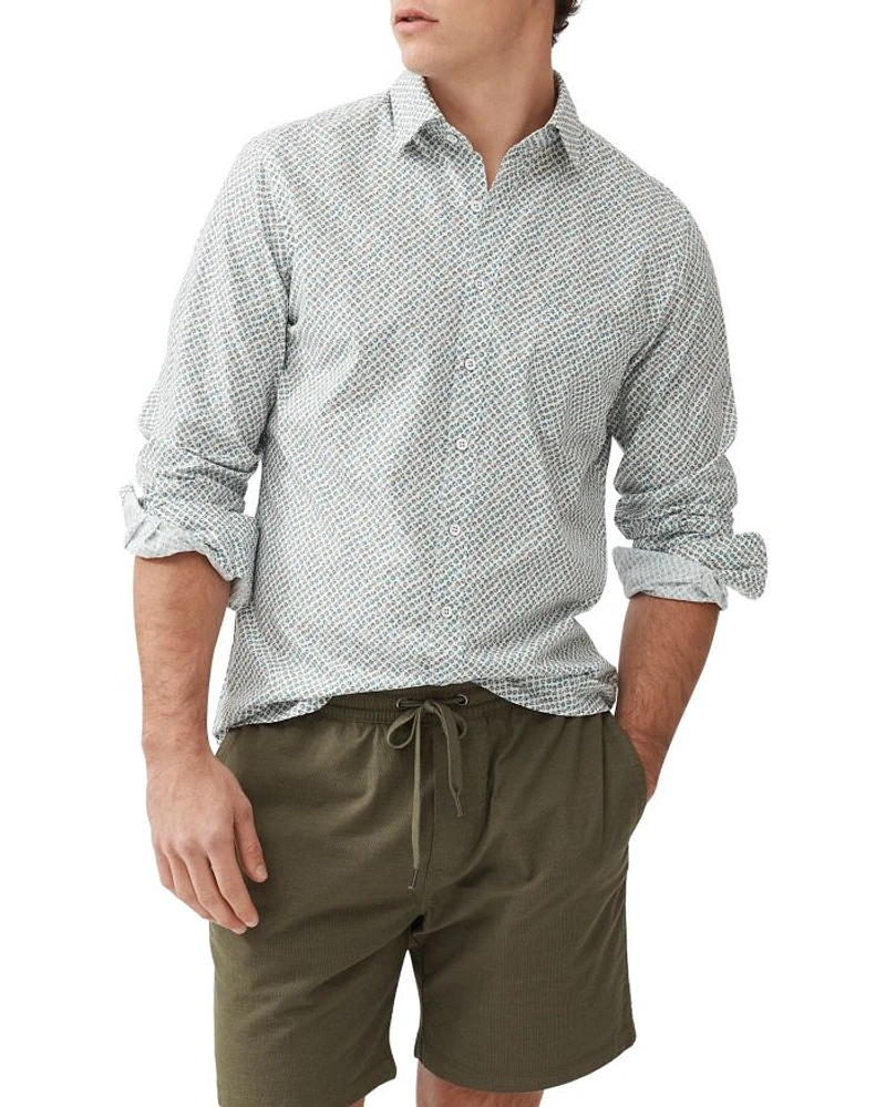 Underwood Printed Cotton Slim Fit Shirt