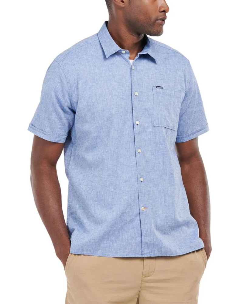 Nelson Tailored Fit Short Sleeve Button Down Shirt