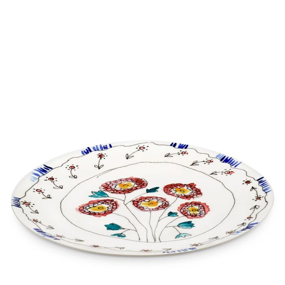 Marni Anemone Milk Large Serving Platter