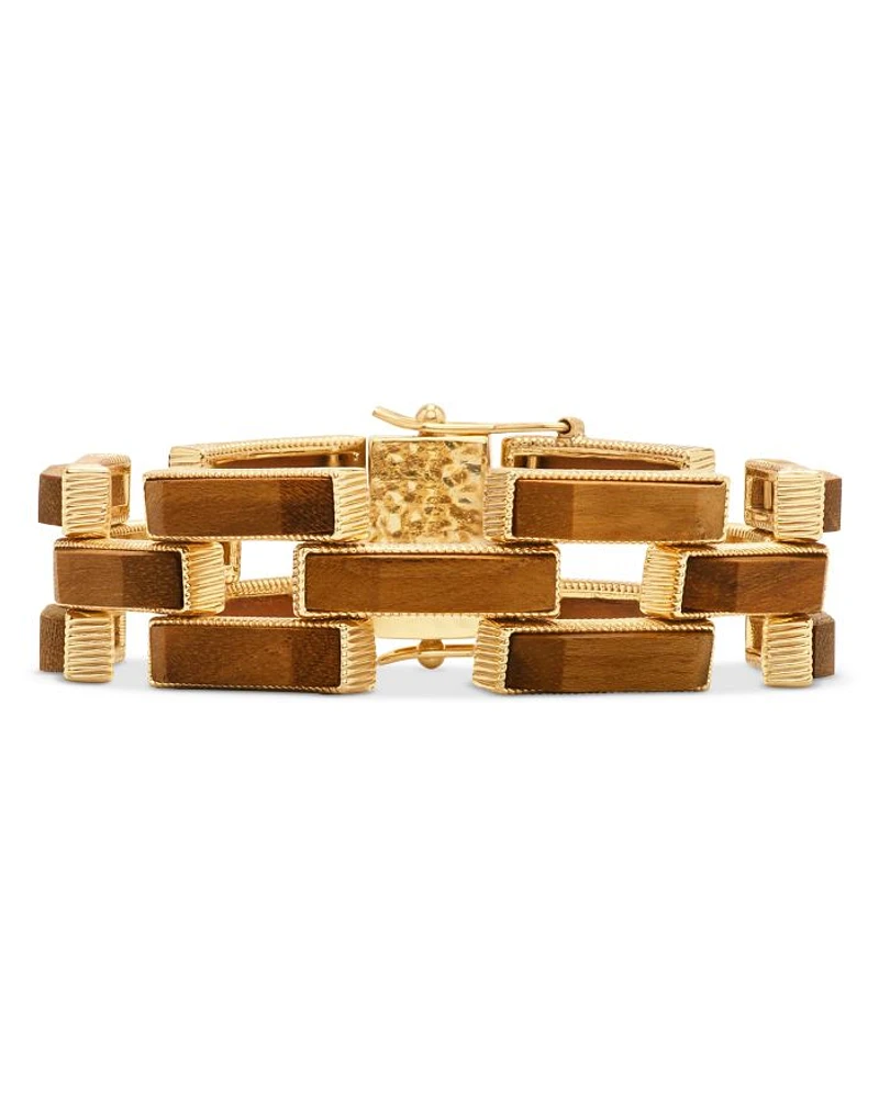 Pathway Teak Link Bracelet