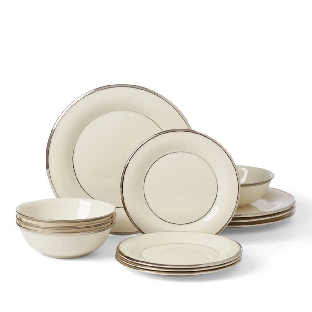 Solitaire 12-Piece Dinnerware Set, Service for 4