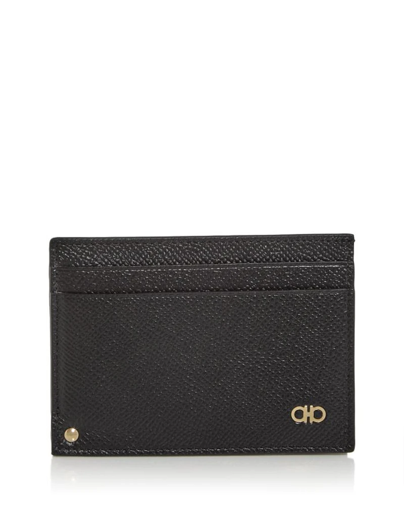 Gancini Revival Leather ID Window Card Case