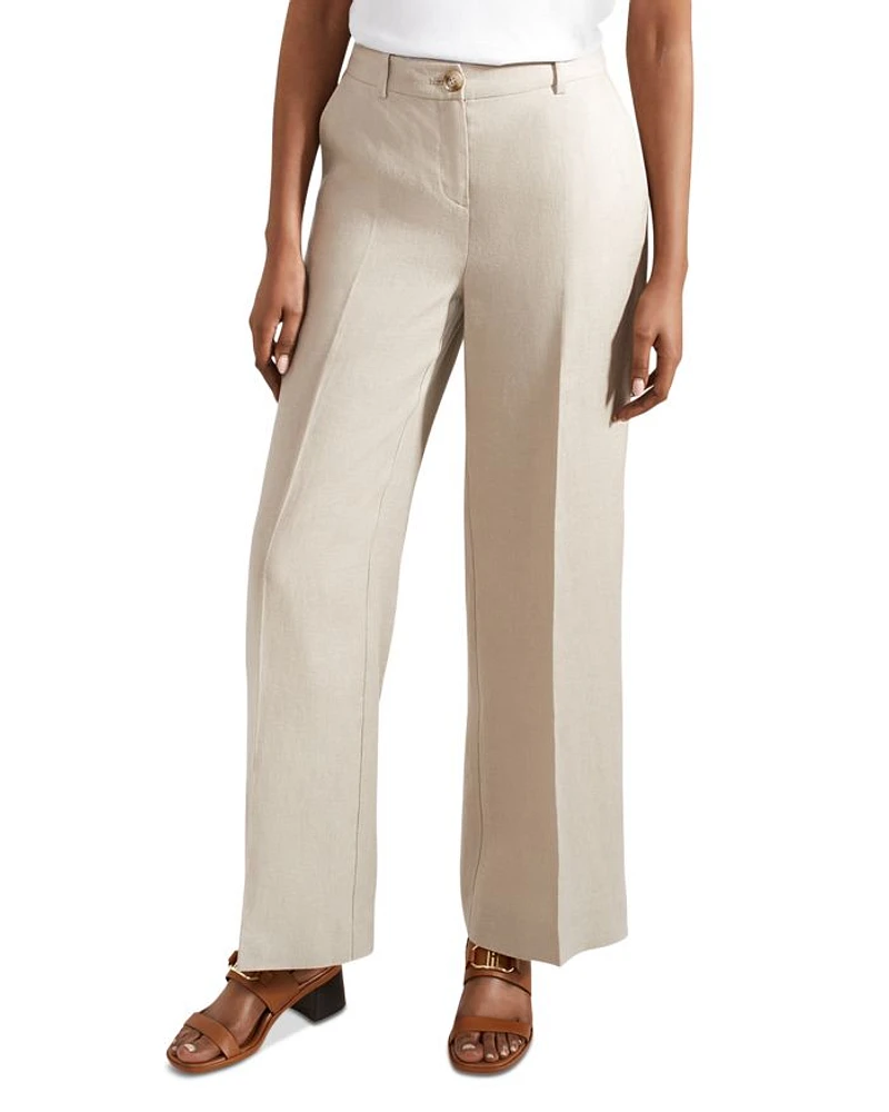 Roberta Linen Wide Leg Pants