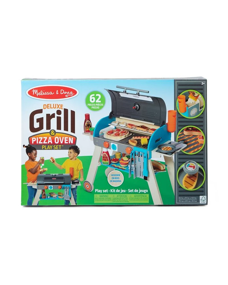Deluxe Grill & Pizza Oven Play Set - Ages 3-6