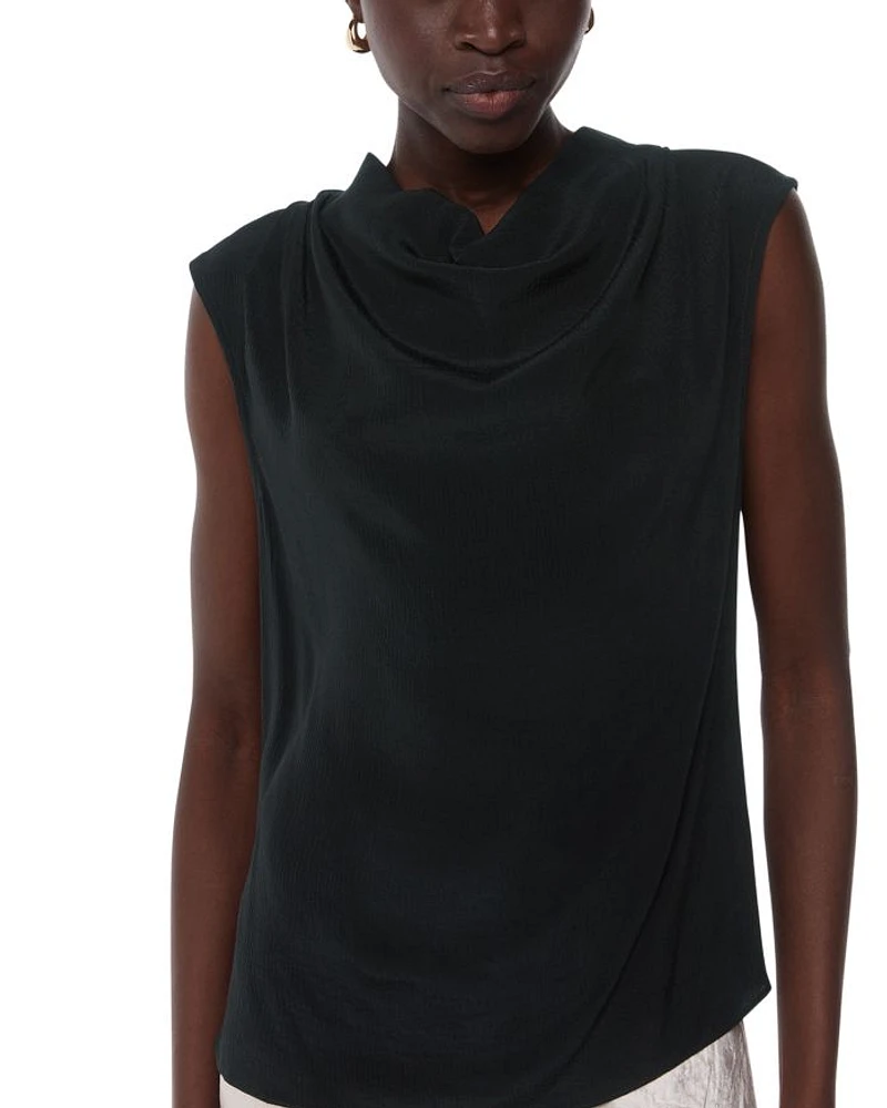 Crinkle Sleeveless Tank Top