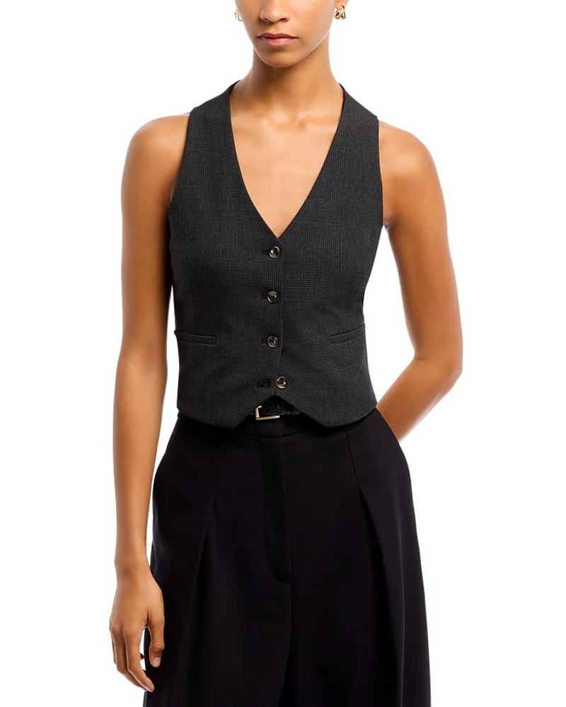 Glen Plaid Vest