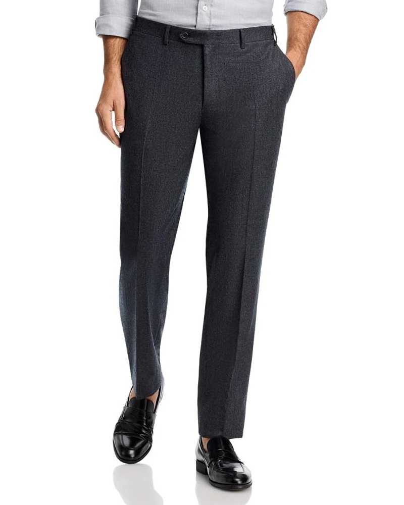 Capri Wool Flannel Slim Fit Trousers
