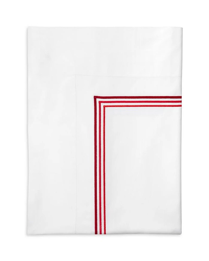 Tre Righe Ombre Flat Sheet, Full/Queen