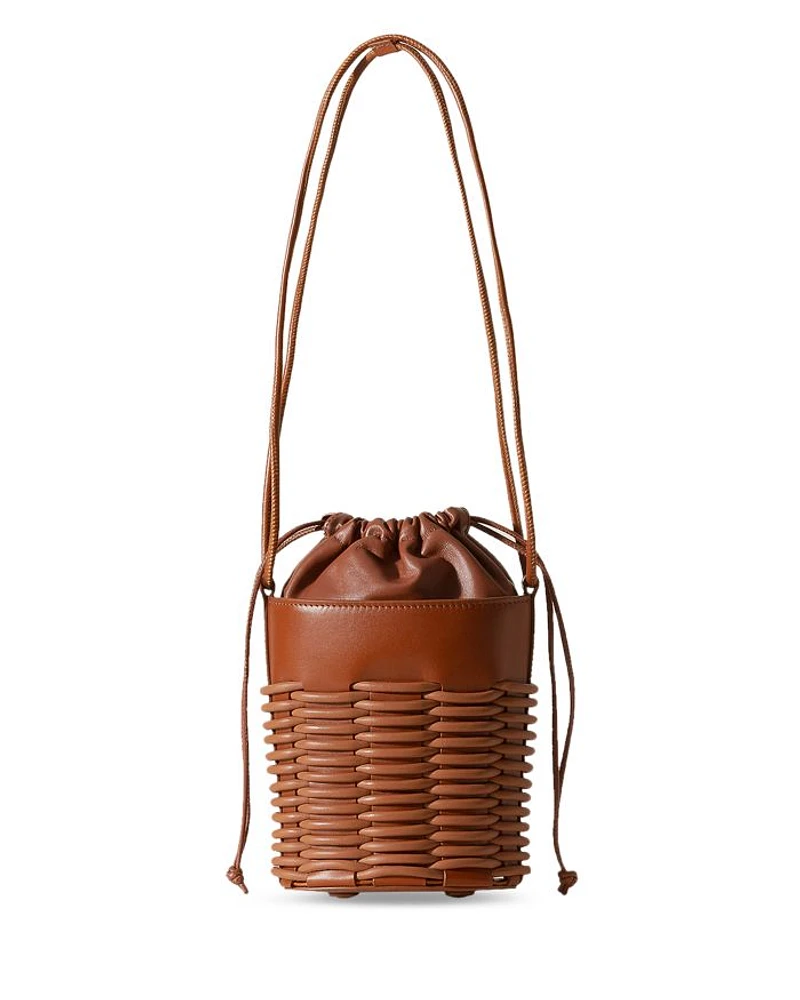 Pinar Braided Detail Drawstring Bucket Bag