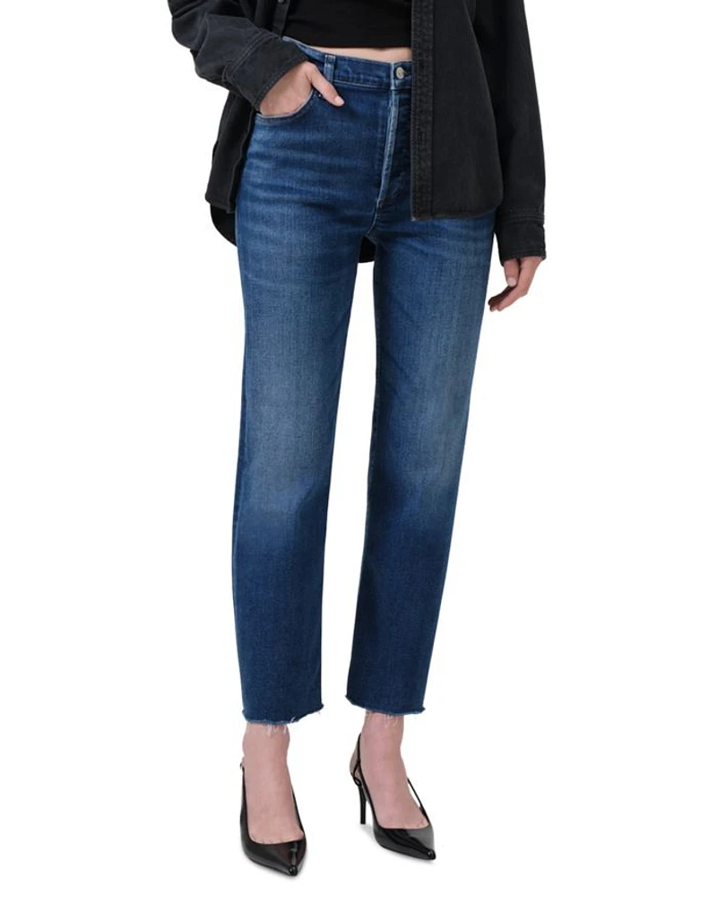 Palma High Rise Ankle Straight Jeans Ambry