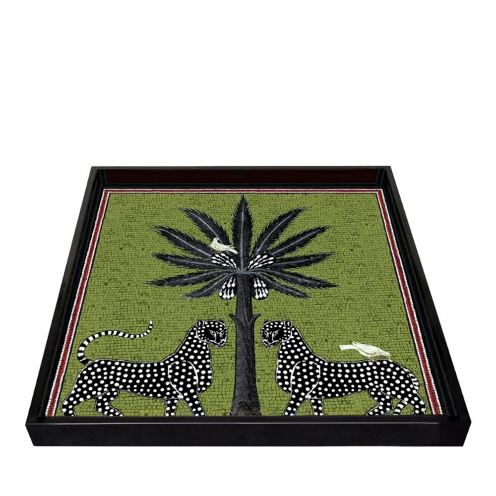 Green Square Tray