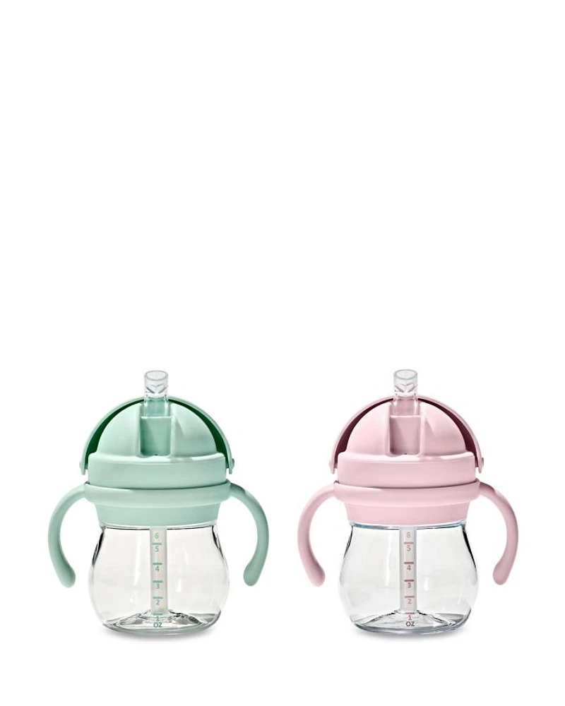 Tot Transitions Straw Cups with Removable Handles 6 oz., 2 Pack