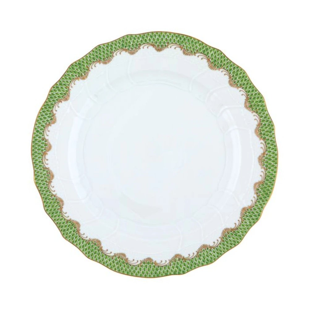 Fish Scale Evergreen Dinner Plate