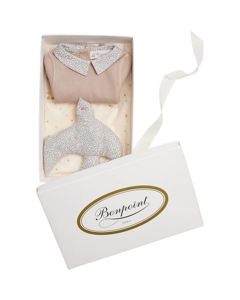 Unisex Birth 3-Piece Ribbed Top & Leggings Set - Baby